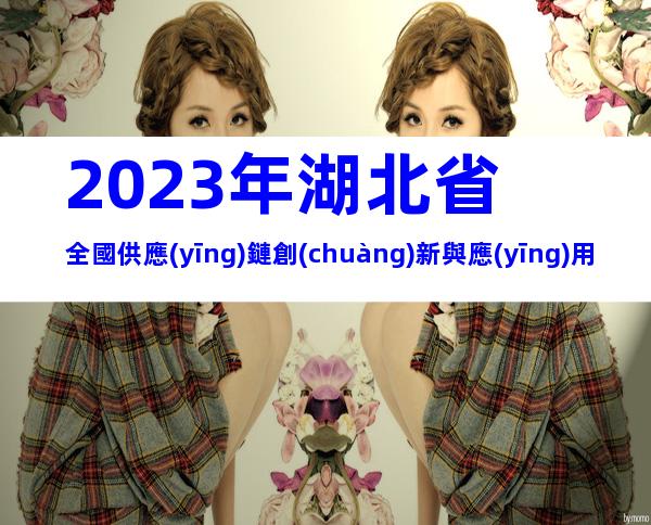 2023年湖北省全國供應(yīng)鏈創(chuàng)新與應(yīng)用示范城市和示范企業(yè)申報時間、條件